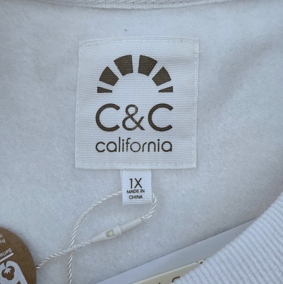 C&C California🌴 "PEACE"☮️ Sweatshirt - NWT - Picture 8 of 15